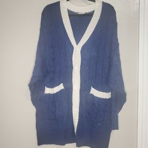 LuLaRoe Lucille Blue w/ White Large New w/o Tags!